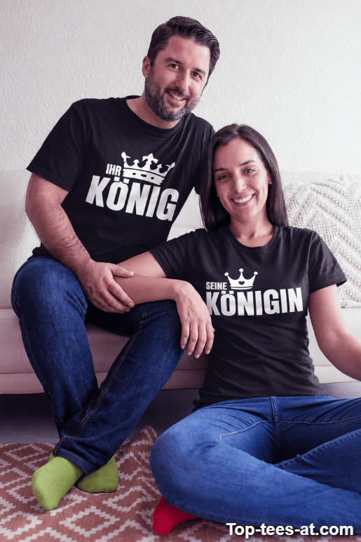 Pärchen T-Shirt Ihr König Seine Königin
