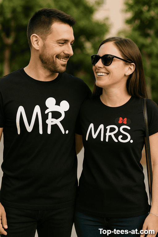Pärchen T-Shirt Mr Mrs