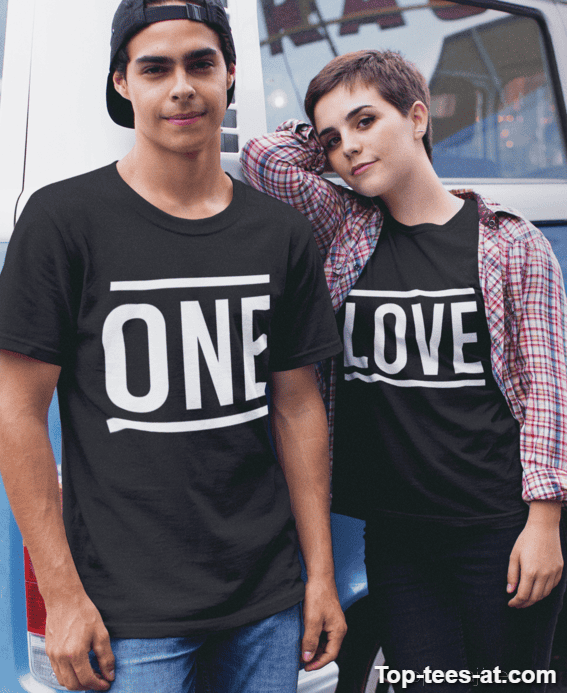 Pärchen T-Shirt One Love