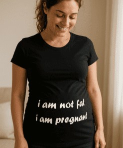 Schwangerschafts T-Shirt I am not fat pregnant