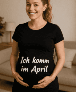 Schwangerschafts T-Shirt Ich komm im April