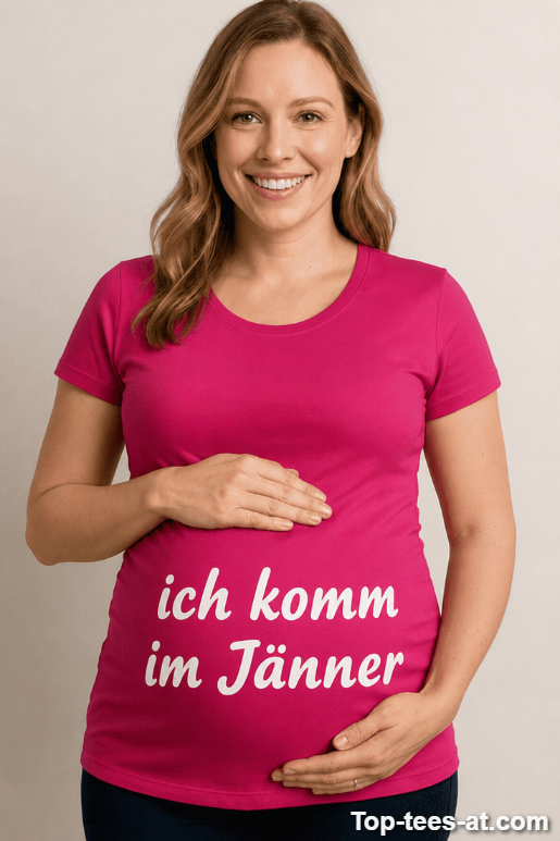 Schwangerschafts T-Shirt Ich komm im Jänner