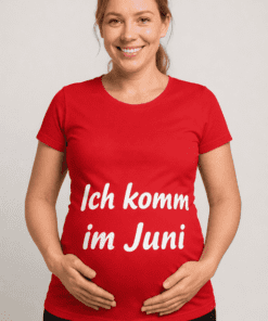 Schwangerschafts T-Shirt Ich komm im Juni