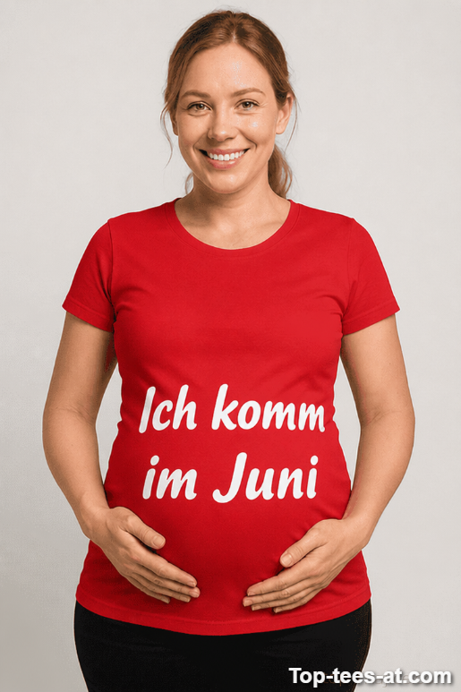 Schwangerschafts T-Shirt Ich komm im Juni