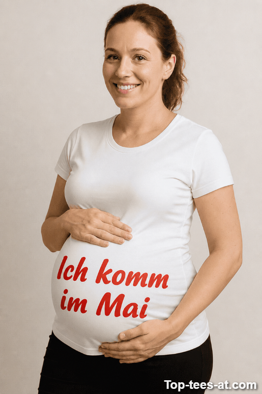 Schwangerschafts T-Shirt Ich komm im Mai