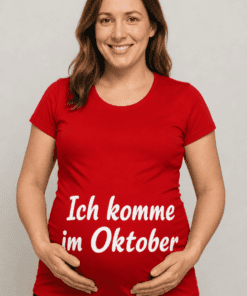 Schwangerschafts T-Shirt Ich komme im Oktober