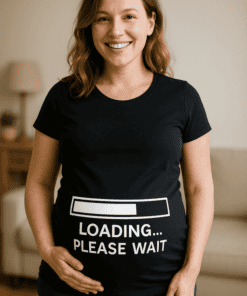 Schwangerschafts T-Shirt Loading Please Wait
