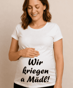 Schwangerschafts T-Shirt Wir bekommen ein Mädchen