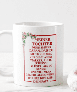 Tasse für meine Tochter vom Papa
